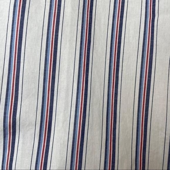 NWT: Nautica Short Sleeve Striped Sleep/Pajama Button Down Cotton Shirt - Picture 5 of 9